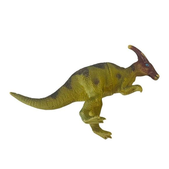 Parasaurolophus 1980’s rubber dinosaur figure / pretend play rubber - Picture 1 of 13